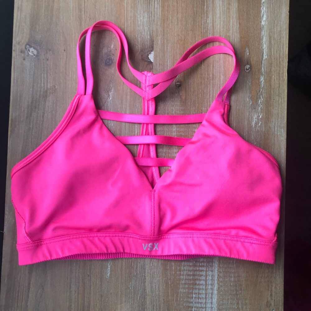 VSX Strappy plunge sports bra NEW
